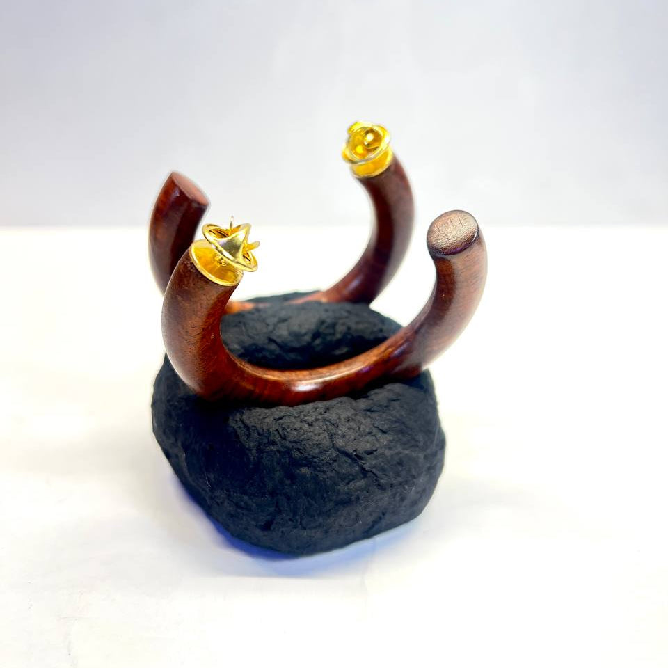 Savanna Hoop wood Earrings